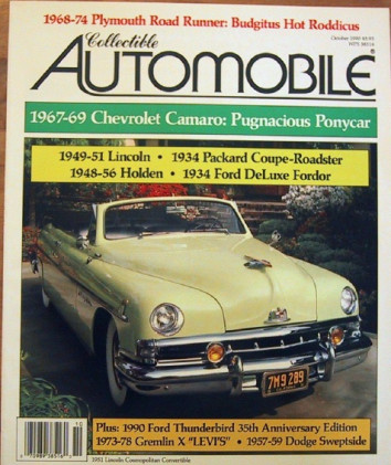 COLLECTIBLE AUTOMOBILE 1990 OCT - ROAD RUNNER, HOLDEN